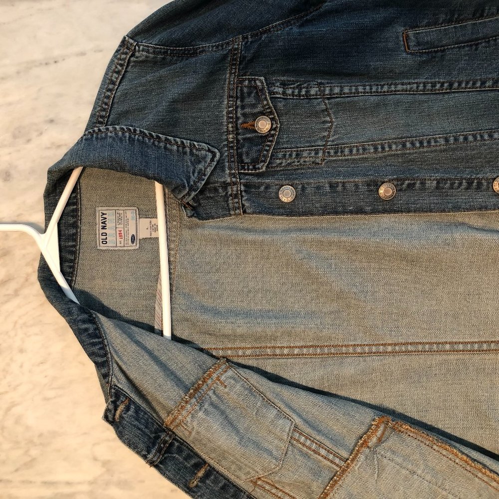 Old Navy Blue Jean Jacket Size L